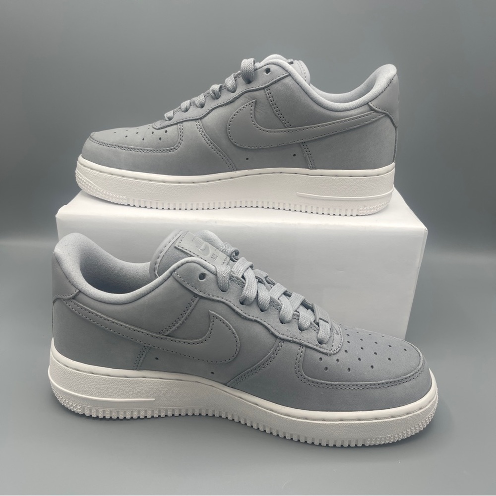 Nike Wmns Air Force 1 Premium AF1 PRM MF Wolf Grey White/ Size 7.5 - Picture 3 of 13